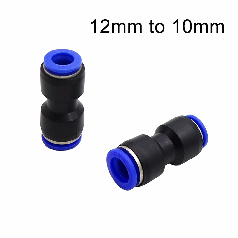 Raccordi per connettori per tubi flessibili 100pcs riducendo i connettori rapidi di blocco rapido riduzione rettilineo agganciamento rapido Giardino Accessori per il collegamento dell'acqua Giardino