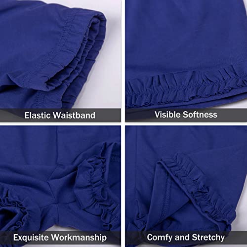 Littlespring Toddler Girls Shorts Set Summer Sleeveless Dress And Shorts Outfit Navy Blue Size 4T #TOP5