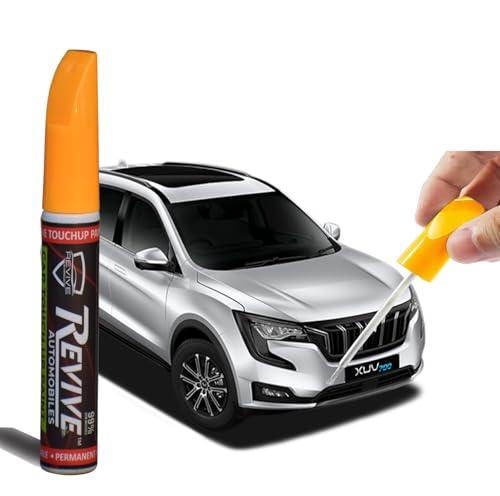 Image of Mahindra XUV700 colors Revive touchup paint pen, factory Quality & matched 2K paint (Everest White (MM9407))