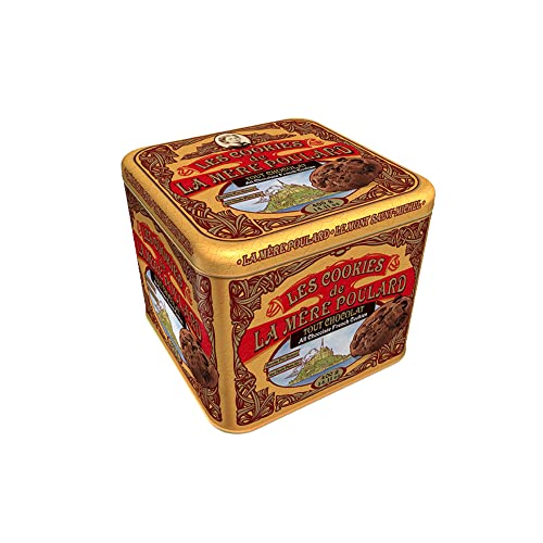 La Mère Poulard, galletas tipo cookies de mantequilla y chocolate - Lata de 400g