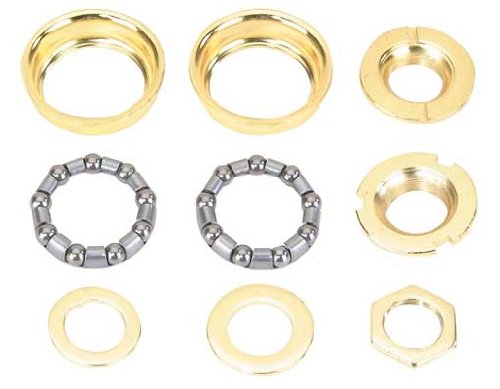 Bottom Bracket Set 1/Piece Crank 5/16x9 24t Gold. for Bicycle Bottom Bracket, Bike Bottom Bracket, lowrider Bikes, Beach Cruiser, limos, Stretch