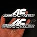 Produktbild AOWIFT 2 x AC Schnitzer Logo Chrom Auto Kofferraum Heckkotflügel Abzeichen Emblem Aufkleber