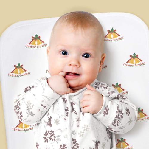 Azeeda 'Christmas Greetings' Baby Burp/Wash Cloth (BC00030319)2