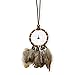 YGMONER Brown Dream Catcher Car Interior Rearview Mirror Dangle 2" Diameter and 10" Long