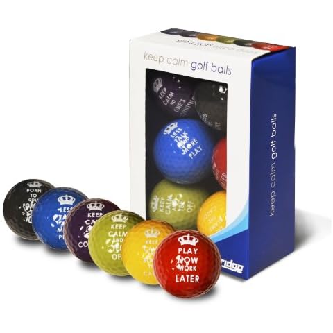 Longridge Keep Calm Novelty Golf Balls Pack Cover