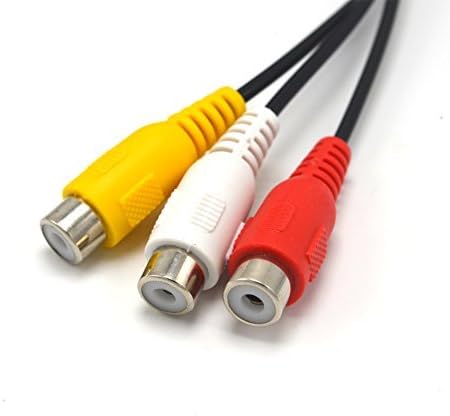 Xenocam 10FT RCA Audio/Video Composite Cable DVD/VCR/SAT Yellow/White/red connectors 3 Male to 3 Female