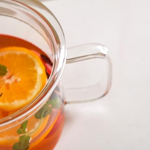 Image of Nestasia Borosilicate Glass Cooking Pot with Glass Lid (1700 ml) - Transparent Casserole with Air Vent Lid & Handle on Gas Stove | Microwave & Dishwasher Safe Durable Handi for Kitchen