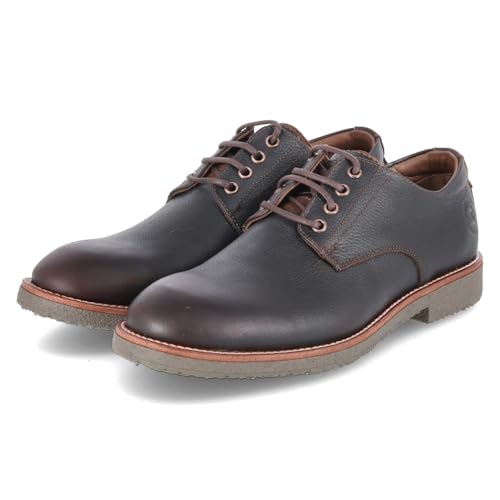 Panama Jack Gante C10 Zapatos con cordones de piel lisa para hombre en marrón, marrón, 44 EU