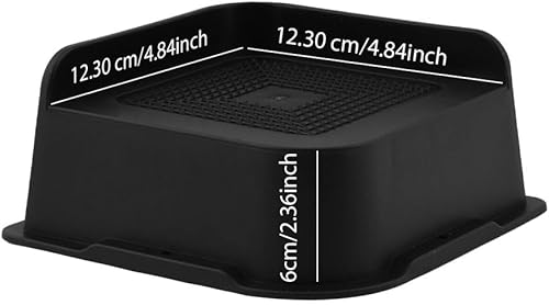 Miniatura 8 de 4 elevadores de cama de 2 pulgadas, elevadores de cama, patas de sofá de plástico resistente con carga para marco de cama, lavadora, mesa,