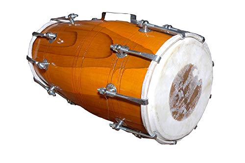Image of GT manufacturers Wooden Musical Dholak Instrument Drum Nuts & Bolt 01 (Yellow)