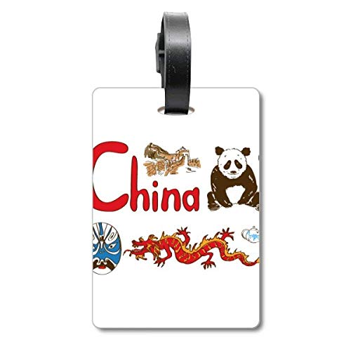 Étiquette valise voyage Chine - Porte-étiquette adresse bagage sécurisé