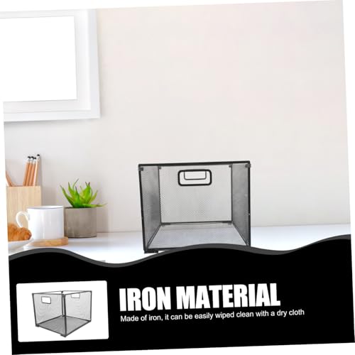 Boîte de rangement pour bureau en fer noir pour classer vos documents - 6