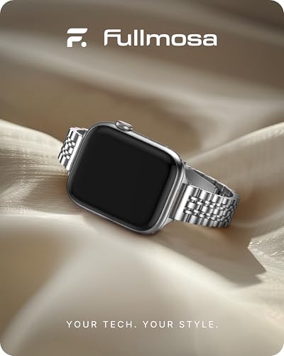 Fullmosa Slim Metal Straps Compatible with Apple Watch Straps 42mm(Series 11/10) 41mm 40mm 38mm for Women Stainless Steel Thin iWatch Bands for SE 3 2 1/Series 11 10 9 8 7 6 5 4 3 2 1 - Image 2