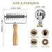 Lattice Pastry Cutter – Stainless Steel Roller Cutter with Wooden Handle for Pie, Beef Wellington, Pastry & Bread – Easy Lattice Pattern – Otawe
