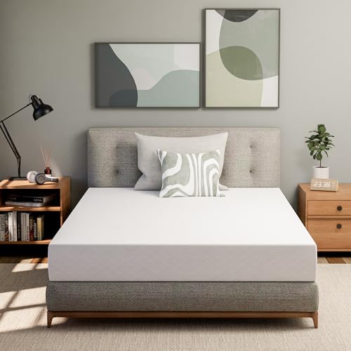 8 Inch Full Cooling Gel Green Tea Memory Foam Mattress Medium Firm CertiPUR-US Certified Foam, Mattress in a Box Removable Soft Cover No Fiberglass (Full, 8 in)