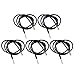 Diymore 5pcs DS18B20 Waterproof Temperature Sensors Thermistor Temperature Controller Length 1M Thermometer with Probe (1M)