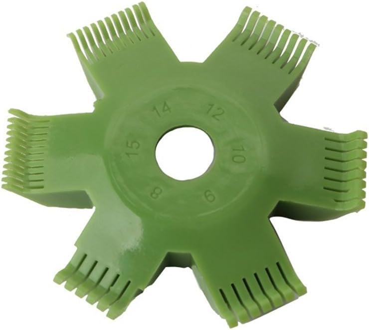Radiator Condenser Evaporator Fin Comb, Conditioner Coil Straightener Cleaning Tool 8-15 FPI, Rubber Handle HVAC Repair