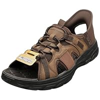 Skechers Men's Hands Free Slip-Ins: Relaxed Fit: Revolted Merrick Sneaker, Dark Brown, US 11