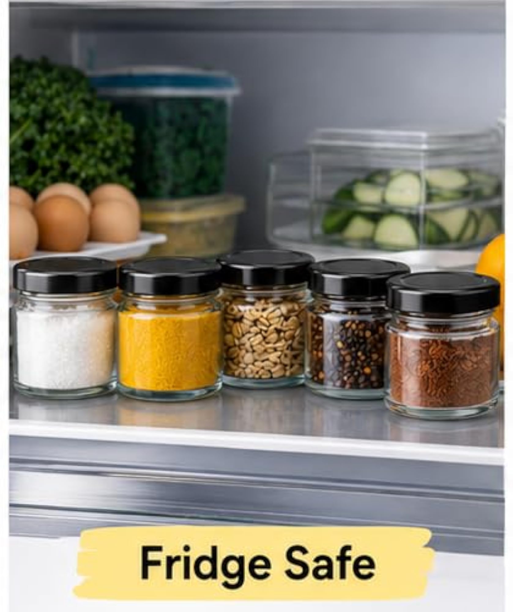 AltroZone Glass Jar with Airtight Cap, Set of 12