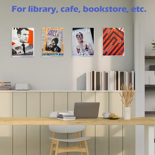 Ripeng 8 Pack Brochure Holder Wall Mount 8.5 x 11 Inch Clear Flyer Holder Acrylic Magazine Booklet Display Stand Plastic File Mail Pamphlet Holder Literature Holder for Paper Organizer Rack Display - Thumbnail 6