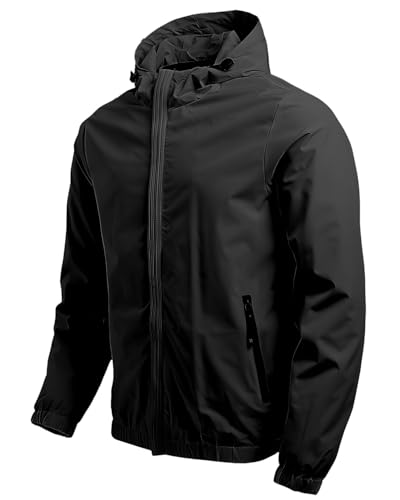El Mejor Listado de Ropa de Caza para Hombre . 40 VIOPY Chaqueta de Invierno para Hombre, Chaqueta Con Capucha para Hombre, Chaqueta Ligera Softshell con Bolsillos para Táctica, Caza, Pesca, Impermeable M