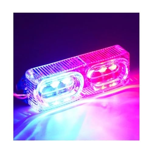 Feux d'avertissement LED moto stroboscopiques et indicateur de plaque arrière anti-collision 12V