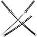 kljhld Spada Cosplay Katana Anime di bambù, Spada Katana Demon Slayer Tokitou Muichirou Spada Katana 103 cm / 40 Pollici
