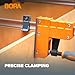 Bora 4 Pack Parallel Clamps for Woodworking - Two 24 Inch and Two 31 Inch Parallel Wood Clamps Heavy Duty Bar Clamp for Wood Working with 1100 Lbs of Clamping Force Each - DIY Bora Clamp Set