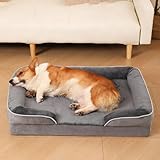 [FACILE À NETTOYER - LAVABLE EN MACHINE]Conçu pour les propriétaires d'animaux, notre grand panier pour chien peut être entièrement lavé à la main ou en machine et conserve sa forme même après plusieurs lavages. Offrez à vos animaux un panier respirant, propre et hygiénique.