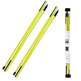 ゴルフアライメントスティック 2本セット イエロー 折りたたみ式 ゴルフ 練習器具 肩 腰 姿勢矯正用 スイング ツアースティック 黄 AM220926