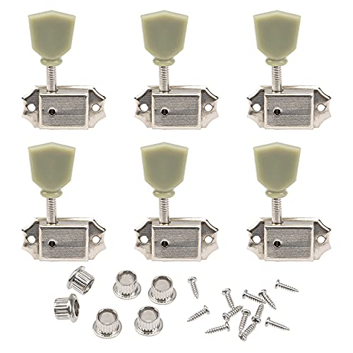 Yootones - Juego de 6 clavijas de afinación de guitarra de estilo clásico, 3L3R, compatibles con piezas...