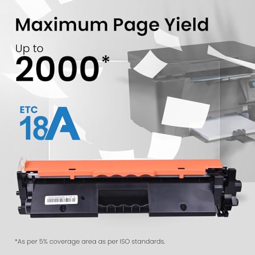 Image of EVM ETC 18A Toner Cartridge - Compatible with HP LaserJet Pro M104a / M104W / MFP M132snw / m132fp / M132fw / M132nw - 1 Year Warranty (ETC-18A)