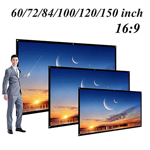 Écran de projection pliable 60 pouces toile blanche dacron 16:9 vidéo projecteur - 2