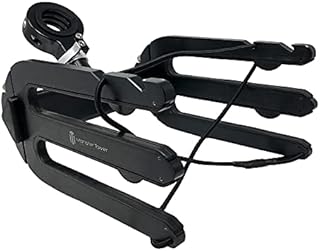 Monster Tower Wakeboard Rack - Quick Release, Universal Fit for Wakeboard Towers, 360 Degree Rotation, Rubber Bumper, Shock Cord - Hard Anodized Black Finish