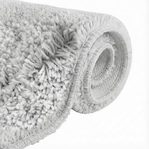 OFFASST Badematte & Badteppich aus weicher Microfaser | Saugstarker Badezimmerteppich mit...