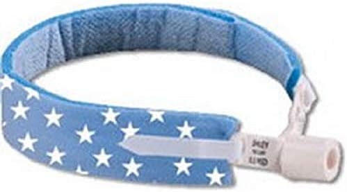 Dale Pedistars Tracheostomy Tube Holder 0.75 Inch Moisture Repellent Neckband Fits upto 9 Inch Neck - Box of 10