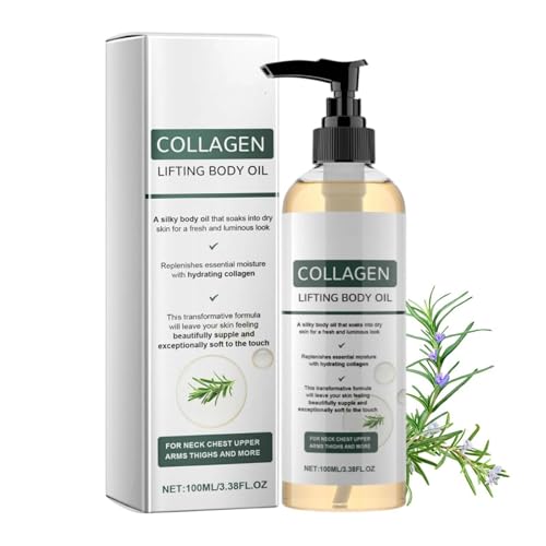 Orelvique Collagen Oil for Skin Tightening Orelvique Collagen Lifting Body Oil After Shower Anti Aging and Firming Body Oil Anti Cellulite Massage Oils Firming Body Oils for Crepey Skin (1PC)