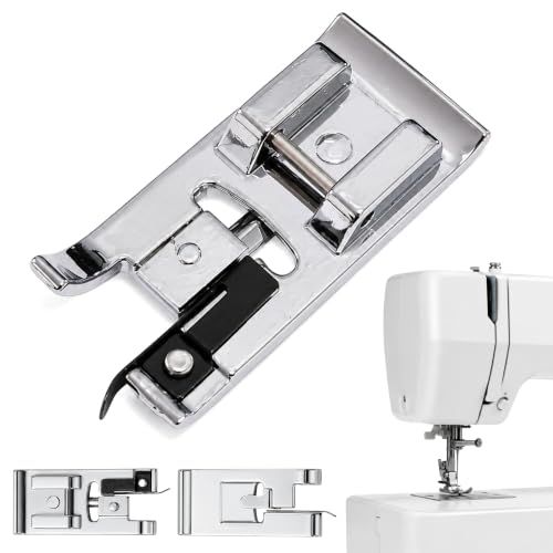 Prensatela Máquina Coser, Prensatelas de Overlock Sobrehilado, Pie de Costura, prensatela Universal, Compatible con Máquinas Alfa, Singer, Brother, Janome, Elna, Juki, Puntada Recta