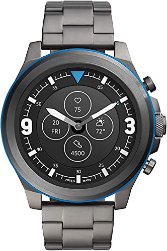 Preisvergleich Produktbild Fossil HR Latitude - Hybrid Smartwatch mit grauem Edelstahlarmband für Herren FTW7022