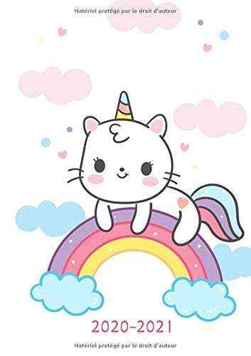 Télécharger 2020-2021: Petite Agenda Scolaire 2020-2021 / Une page par jour / Planificateur Académique / Kawaii Gratuit