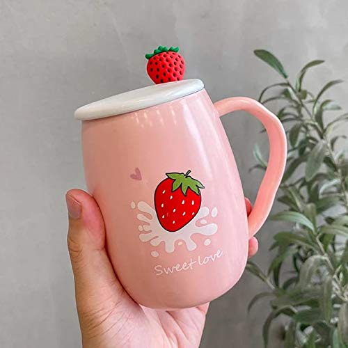 Ceramic Coffee Mug with Lid Office Cup - 450 ml (3)