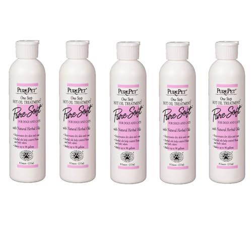 MPP PurePet Pure Soft One Step Hot Oil Treatment for Dogs and Cats High Concentrate (5 Bottles)