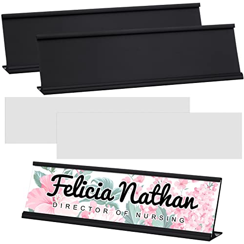Plaque nominative de bureau personnalisable pour cabinet médical et agence