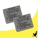 Two Halcyon 1400 mAH Lithium Ion Replacement Battery for Canon NB-4L and Canon PowerShot Elph 100 HS, 300 HS, SD1000, SD1100 IS, SD1400 IS, SD200, SD300, SD40, SD400, SD430, SD450, SD600, SD630, SD750, SD780 IS, SD940 IS, SD960 IS, TX1