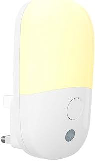 LED Night Light Plug in Walls with Dusk to Dawn Photocell Sensor & Brightness Adjustable 2700K Warm White Lamp, Babyliya A...