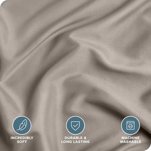 Image of Viewstar Premium Cotton Duvet Cover, Single Size 60x90 Inches, 300 Thread Count, Ultra-Soft, Wrinkle-Free, Cotton-Quilt /Comforter Zipper Cover (Khaki)