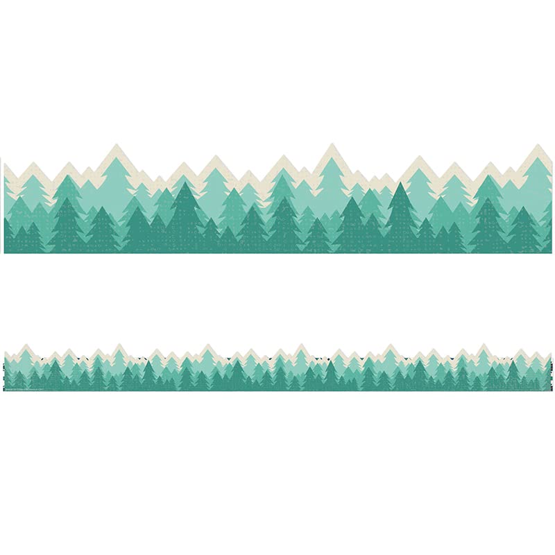 Adventurer Trees Extra Wide Deco Trim de 11 metros para decoracion de aulas