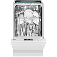 Bomann® Geschirrspüler 45 cm vollintegrierbar | Spülmaschine 45 cm für 10 Maßgedecke | Geschirrspüler 45cm mit 5 Programmen und 2 Sprühebenen | Programm-Startvorwahl: 1-24 h | GSPE 7420 VI