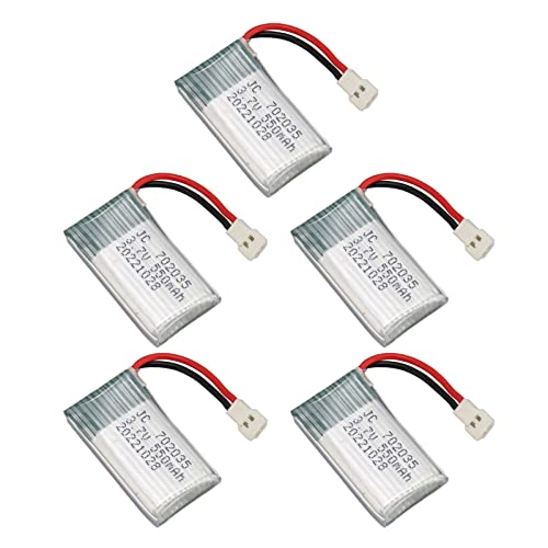 Sahgsa Batería de Dron de Alto Rendimiento de 550mAh para Accesorios de Repuesto de Drones Hubsan X4 para RC UAV