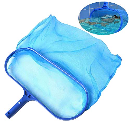 lesgos Pool Skimmer Net, 17 Inches Heavy Duty Leaf Skimmer, Replacement Swimming Pool Maintenance Rake Pond Leaf Cleaning Fine Mesh Net for Fountains Pond Swimming Pool Leaves & Debris